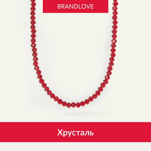 Чокер BL Jewelry Clear, хрусталь, длина 35 см., красный