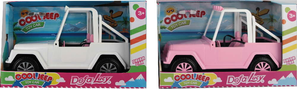 Машина для куклы (белая/розовая) в коробке
