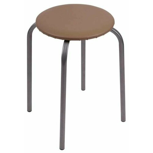 Табурет стул для кухни, материал металл, цвет бежевый
