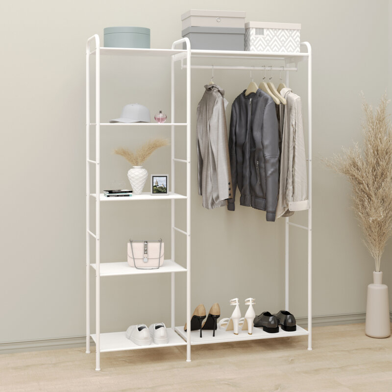 Гардеробная система ЗМИ "Валенсия 1" (VALENCIA 1 clothes rack) белый, ГСВ1 Б