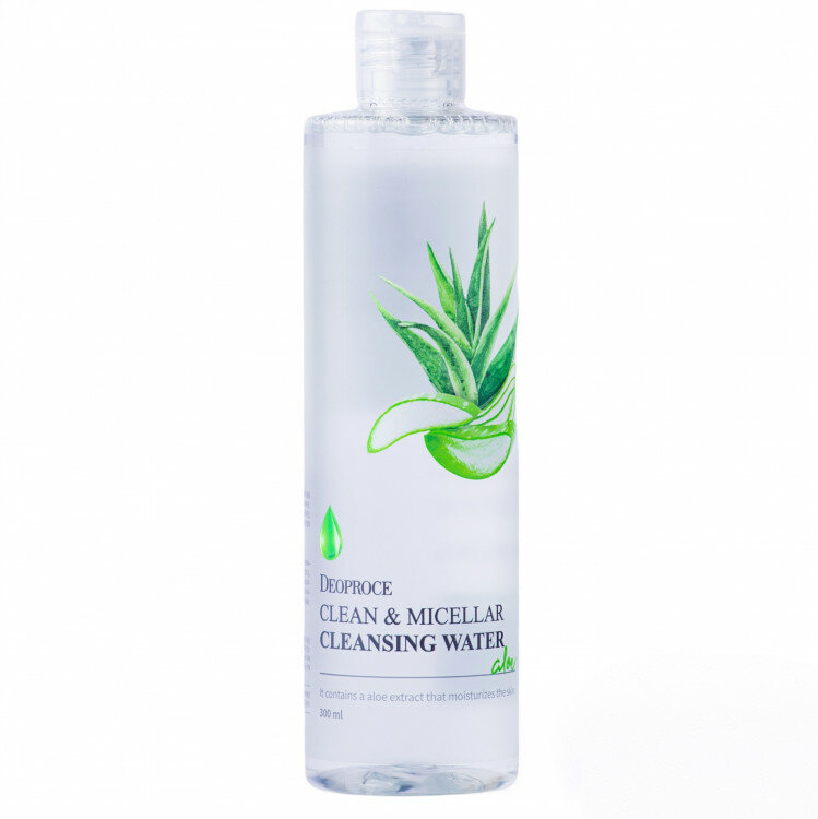 DEOPROCE CLEAN & MICELLAR CLEANSING WATER ALOE Мицеллярная вода с экстрактом алоэ 300мл