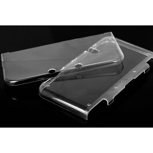 Защитный противоударный чехол-бампер MyPads для игровой приставки Nintendo 3DS XL/ LL из прочного пластика прозрачный чехол сумка для nintendo 3ds 3ds xl 3ds xl new с отделениями для аксессуаров черный синей строчкой