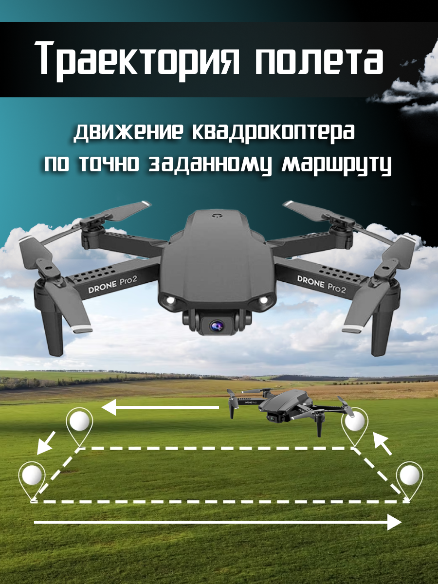 Дрон с камерой на радиоуправлении квадрокоптер 30023