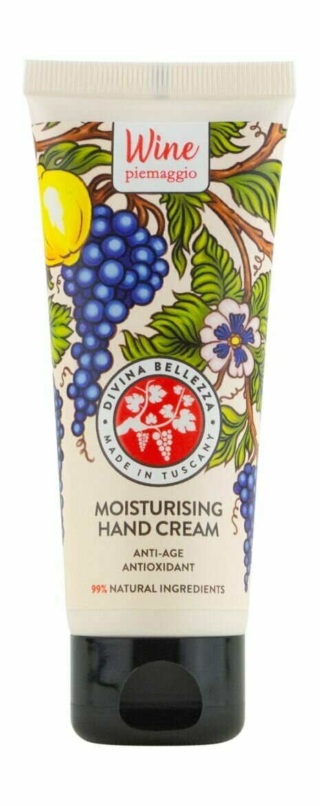 Увлажняющий крем для рук на основе красного вина Divina Bellezza Ultra Moisturising Hand Cream