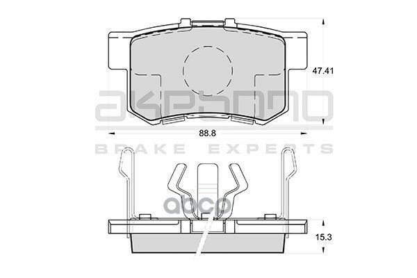 Колодки Тормозные Дисковые Задние Honda Cr-V Ii (Rd_), Honda Accord Viii (Cu) Akebono арт. AN684WK