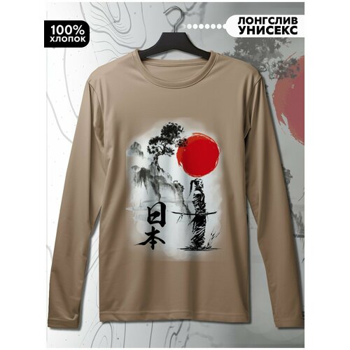 фото Лонгслив hypnotica, размер s, бежевый