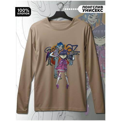 фото Лонгслив hypnotica, размер m, бежевый