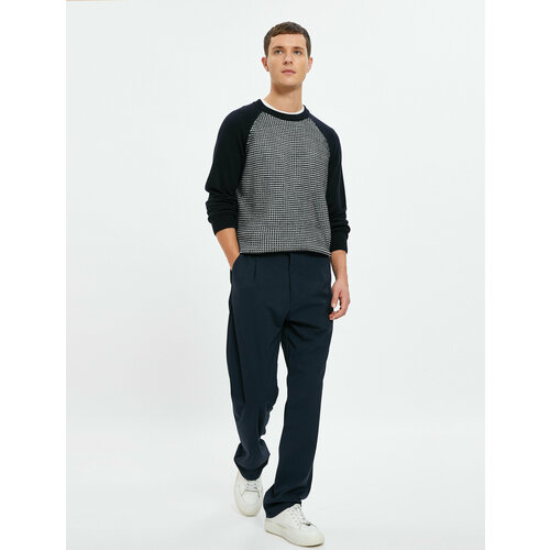 фото Свитер koton, размер 50, черный, синий