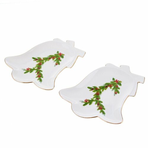 Набор сервировочных блюд 21 см Maisinger Noel Xmas Bells 2 шт