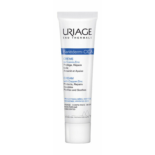 Крем для тела с медью и цинком 40 мл Uriage Bariederm-Cica Cream with Copper-Zinc uriage bariederm cleansing cica gel with copper zinc