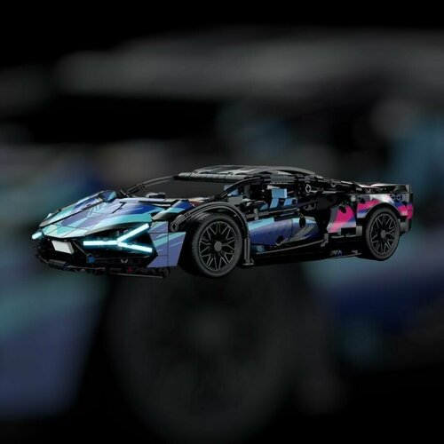 конструктор техник lamborghini sian 3696 деталей 53245 Конструктор Техник Lamborghini Sian Cyberpunk 1280 деталей