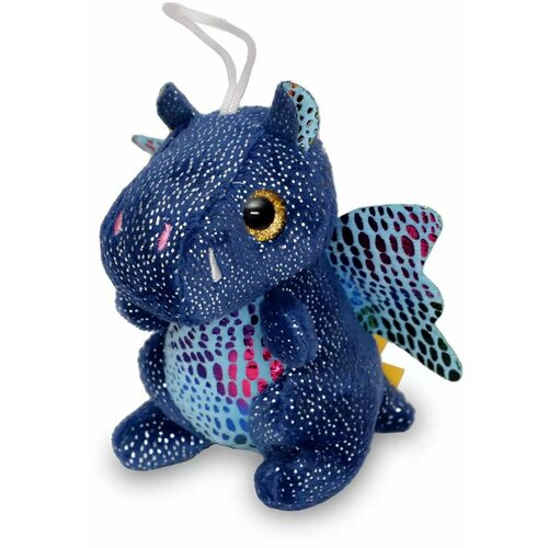 Мягкая игрушка Коробейники - Дракон Джи, синий, 11 см, 1 шт
