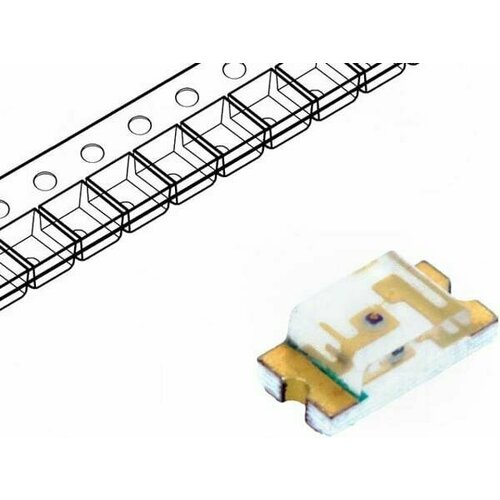 Светодиод LITE-ON LTST-C150KRKT, LED; SMD; 1206; красный; 18-54мкд; 3,2x1,6x1,1мм; 130°; 2-2,4В; 20мА, 1шт