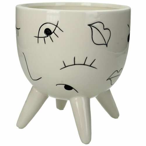 Вазон 17 x 18,5 см J. KERSTEN BV Colour Blocking белый