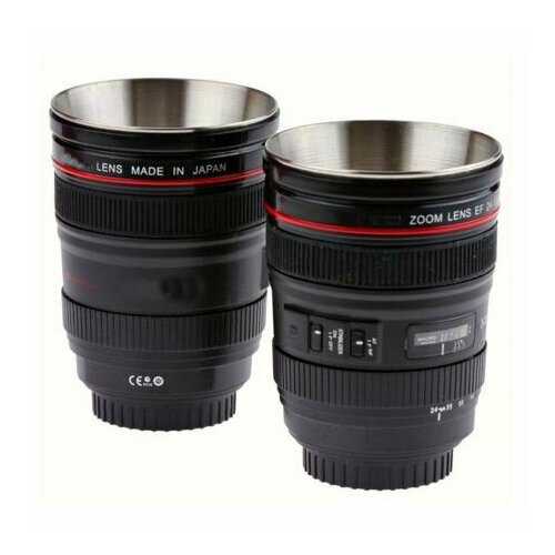 Набор из 2-х стальных стопок-рюмок в виде объектива 100мл 790₽