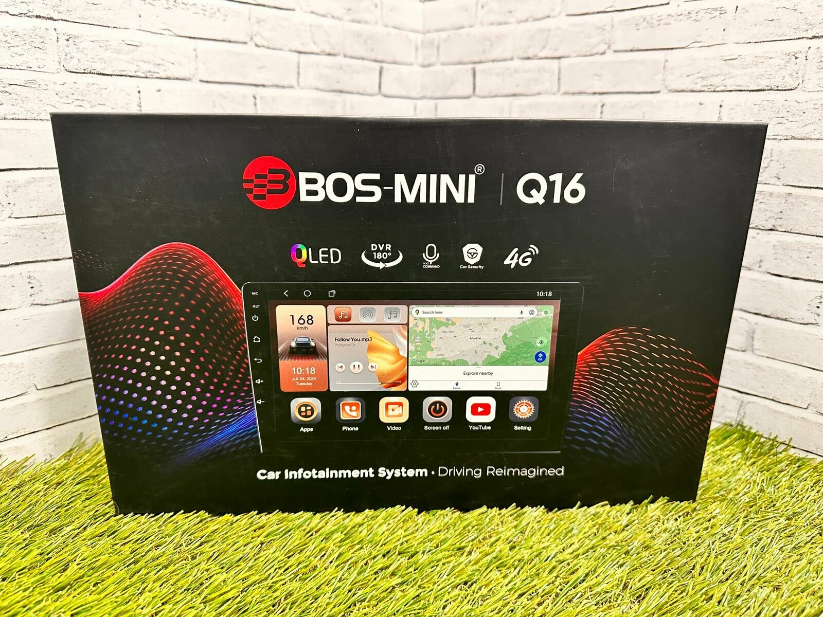 Магнитола 2din Bos-mini Q16 4/128 GB с поддержкой Sim карты (Carplay/AndroidAuto)