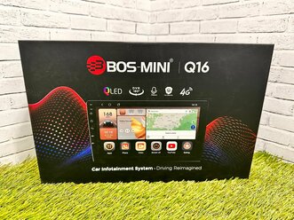 Магнитола 2din Bos-mini Q16 4/128 GB 9* дюйм с поддержкой Sim карты (Carplay/AndroidAuto)
