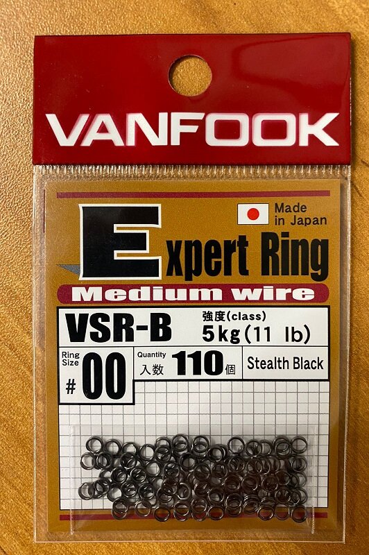 Vanfook Заводные кольца VANFOOK VSR-B #00 stealth black — фото 2