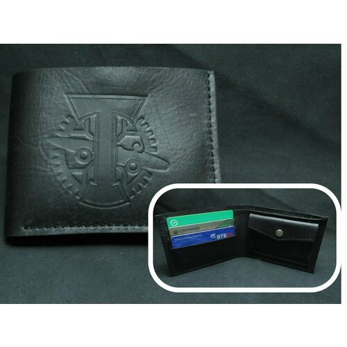 Кошелек , фактура гладкая, черный