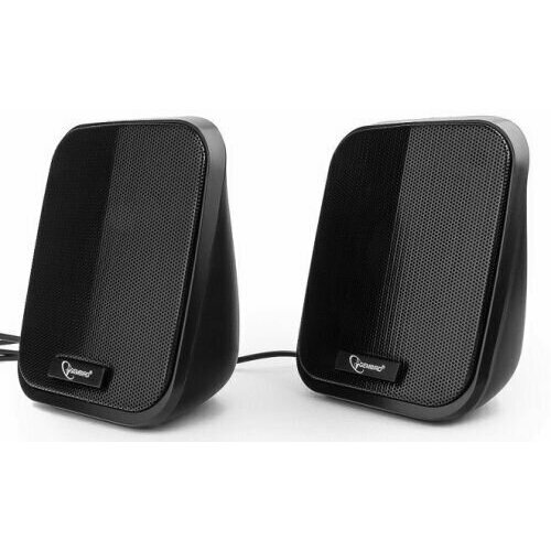 Компьютерная акустика 20 Gembird SPK-100 черная 6 Вт рег громкости питание USB МДФ 117800₽