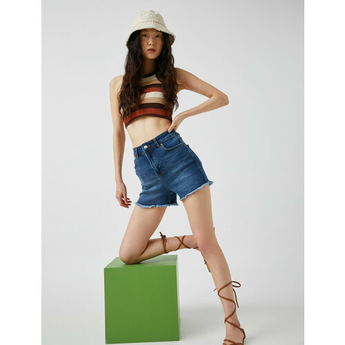 фото Шорты koton, размер 42, синий