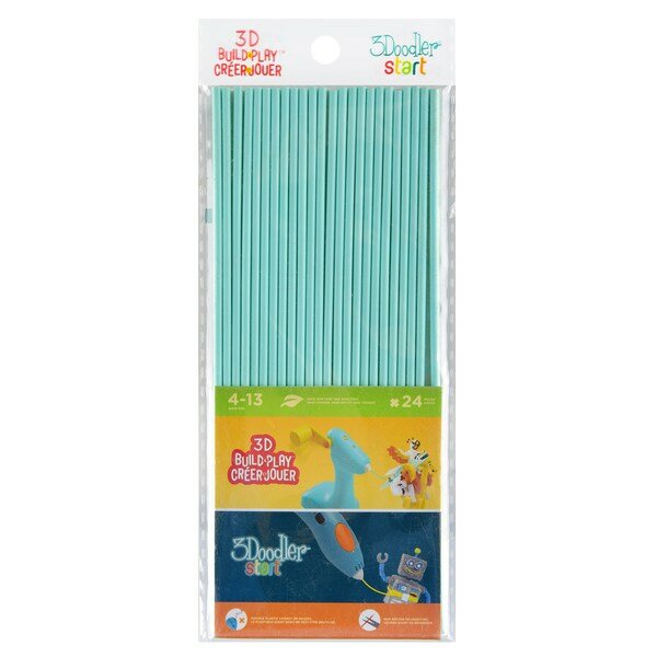 Эко-пластик к 3Д ручке 3DOODLER START, цвет мятный, 24 шт