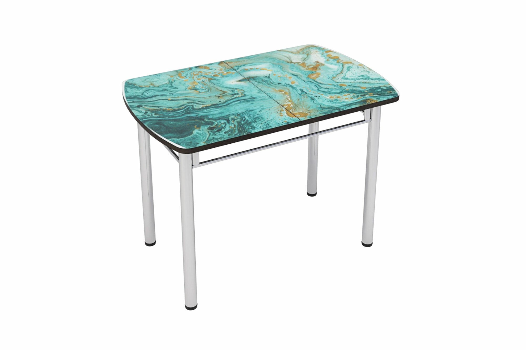 фото Стол раздвижной Интерьер-Центр с фотопечатью грин голд 70x110x76.5 см