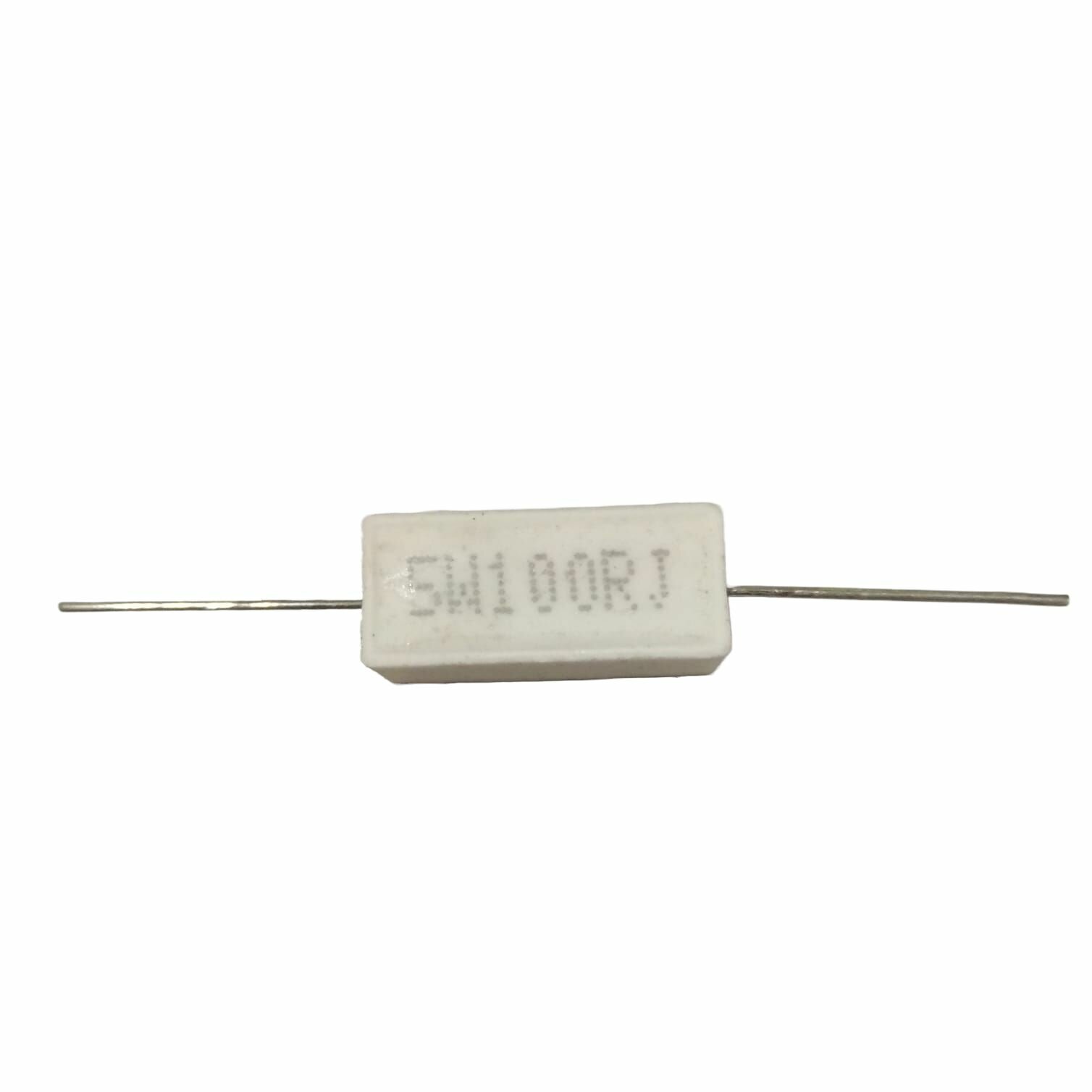 фото Резистор проволочный мощный (цементный) SQP 5 Вт 100 Ом, 5W100RJ - 5 штук