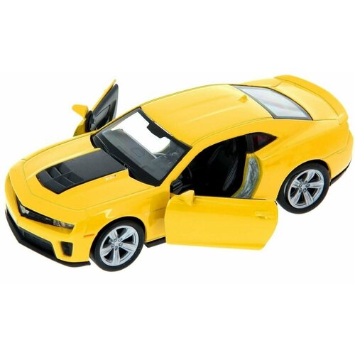 Модель машины 1:34-39 Chevrolet Camaro ZL1 (Welly 43667)желтый lego technic nascar игрушечный автомобиль chevrolet camaro zl1 следующего поколения