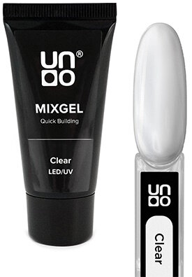 UNO, MIXGEL, Полиакриловый гель, Clear, прозрачный, 30 г