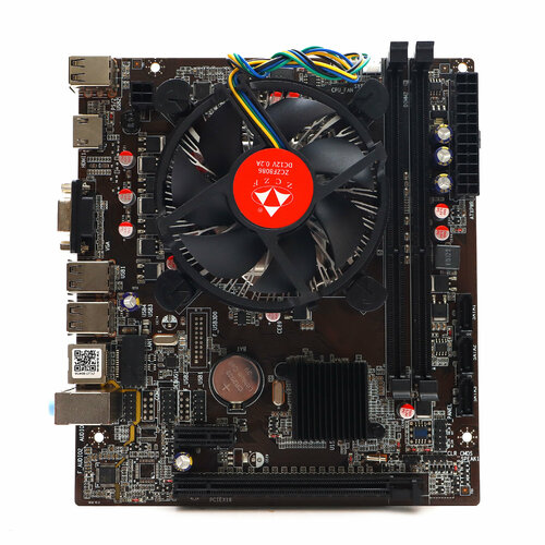 Материнская плата с процессором и кулером ZCZF H61B Socket1155 Intel H61 mATX 541000₽