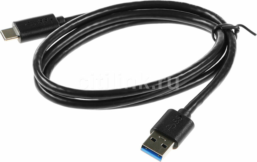 Кабель Buro USB Type-C (m) - USB (m), 1м, 3A, черный [bhp usb-tpc-1]