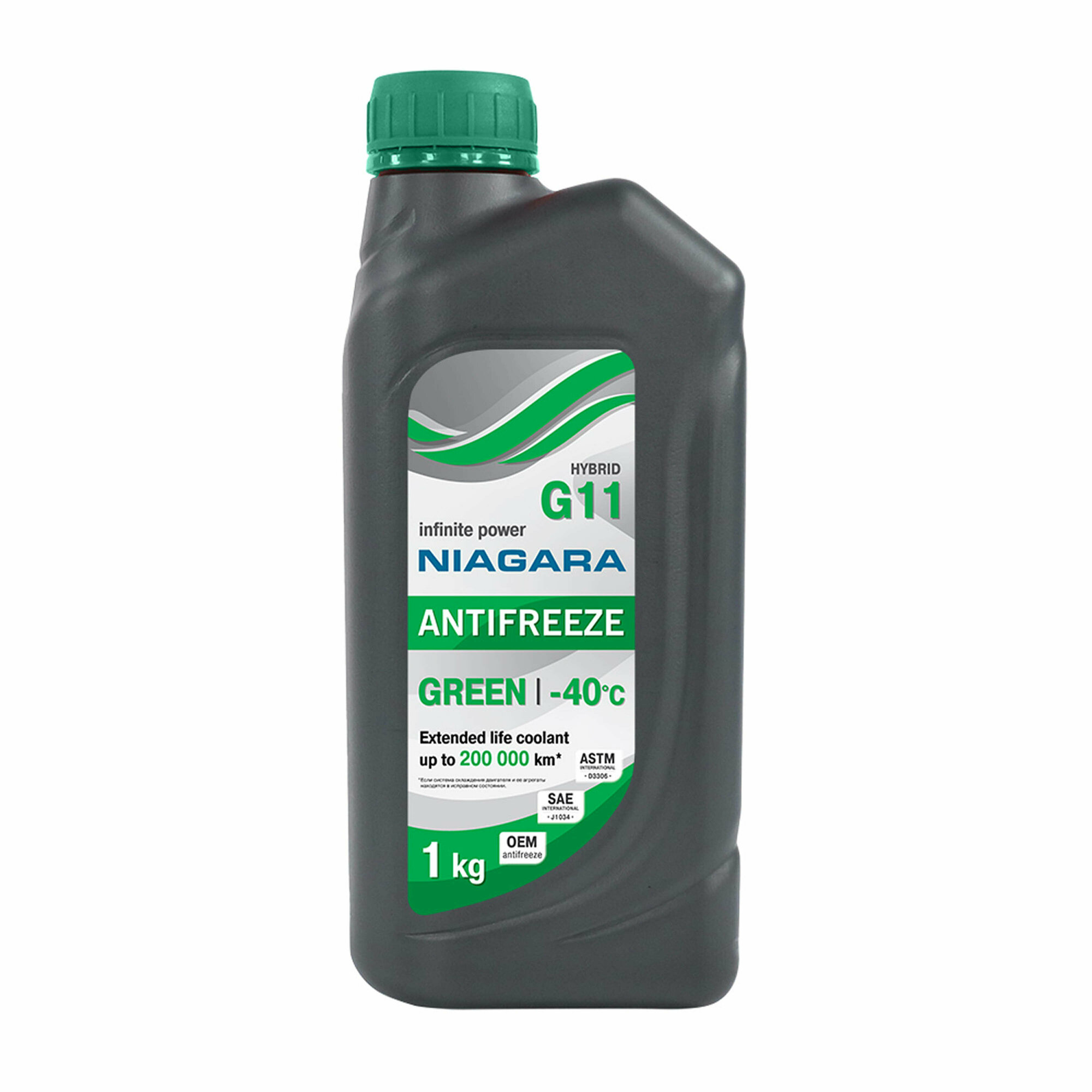Жидкость охлаждающая антифриз Niagara G11 (зеленый) 1 кг
