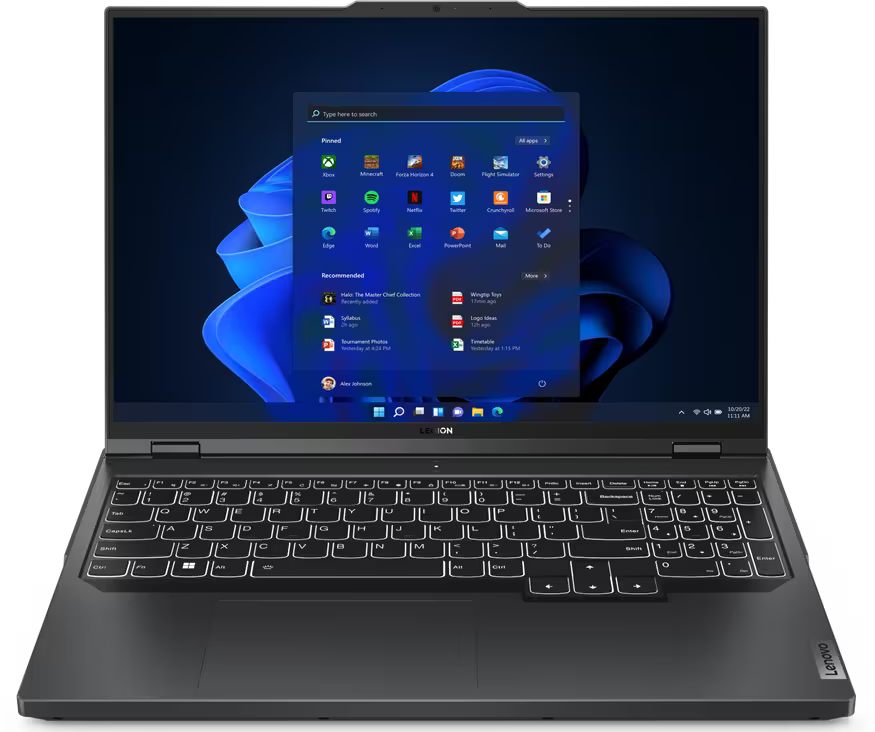 Ноутбук Lenovo Legion Pro 5 16IRX8 82WK003VRK (16", Core i7 13700HX, 16Gb/ SSD 1024Gb, GeForce® RTX 4060 для ноутбуков) Серый - фото №14