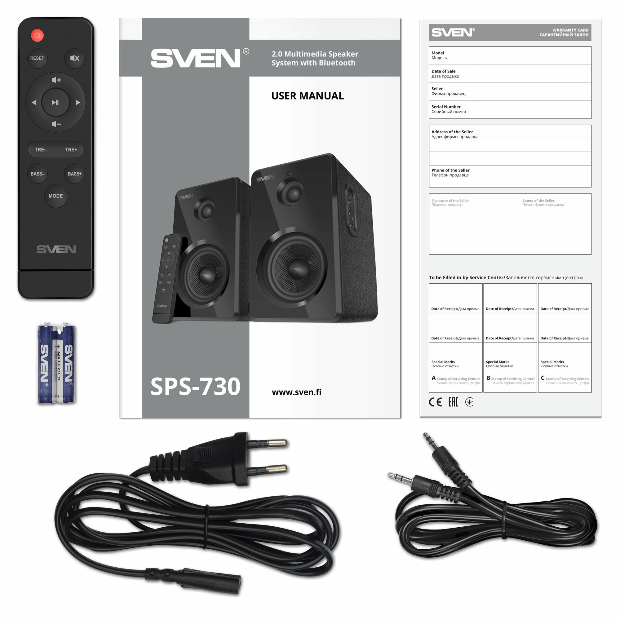 Компьютерная акустика 2.0 Sven черный (50 Вт, BT, пульт, USB, microSD) - фото №15