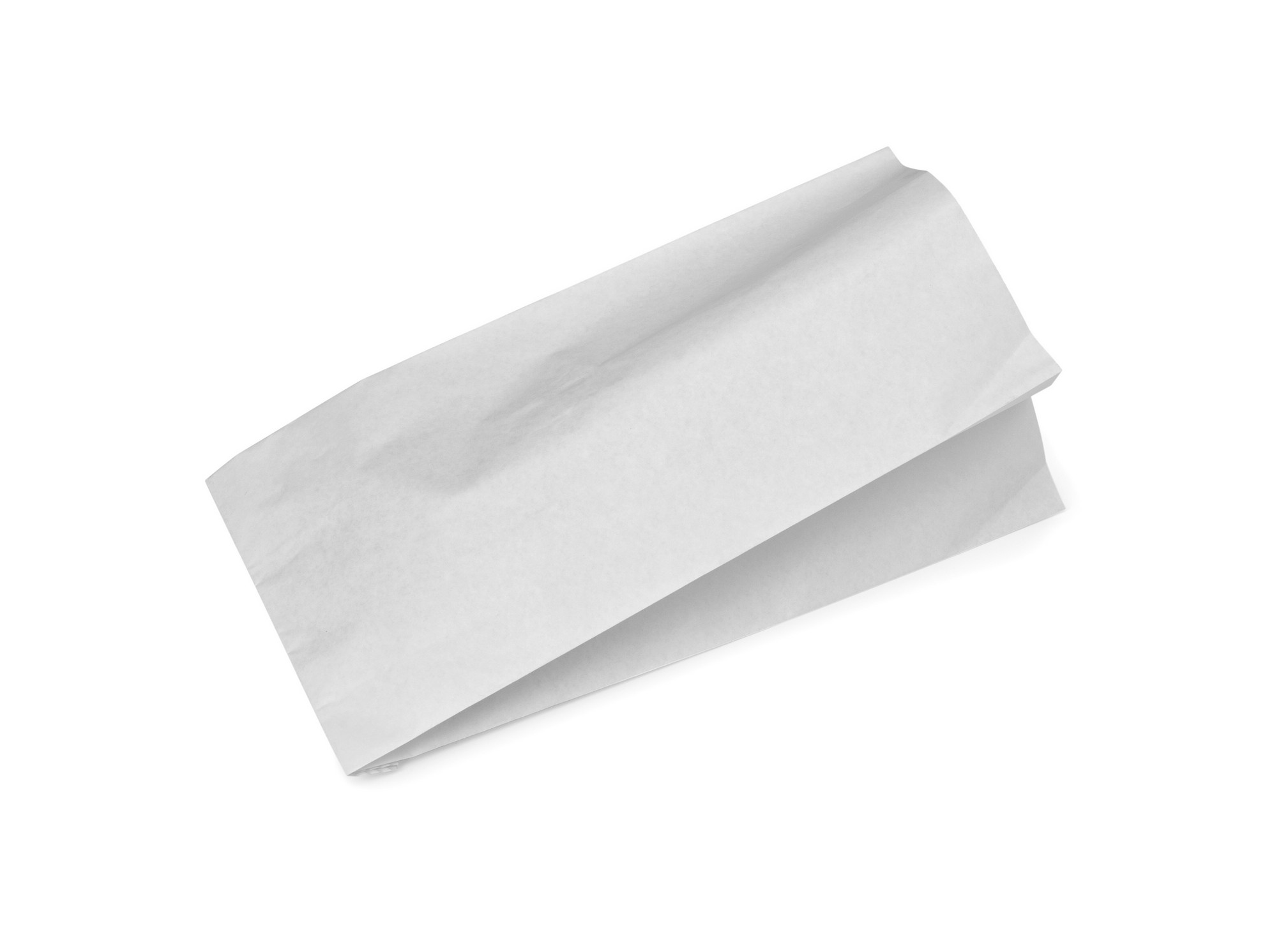 Пакет бумажный 140х60х370мм белый ОДП-40г плоское дно уп/100шт