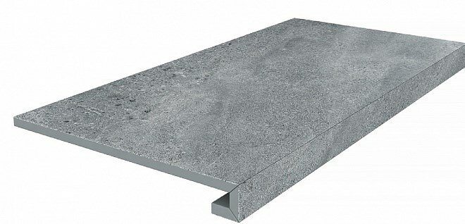 фото Плитка из керамогранита KERAMA MARAZZI DD602300R/GCF клееная Про Матрикс серый темный обрезной Ступень 33x60 (цена за штуку)