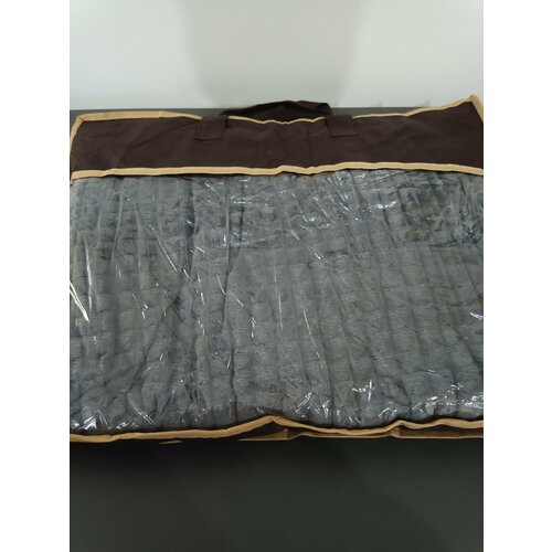 Плед-покрывало кубик флисовый серый