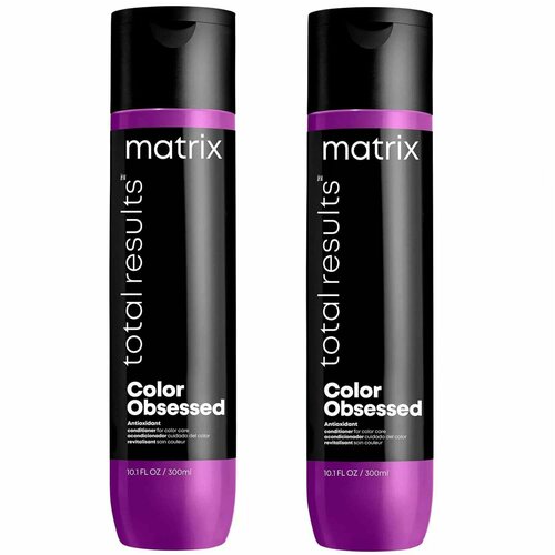 Matrix Кондиционер Total results Color Obsessed для окрашенных волос, 2 х 300 мл кондиционер для волос нейтрализующий желтизну total results brass off color obsessed conditioner кондиционер 300мл