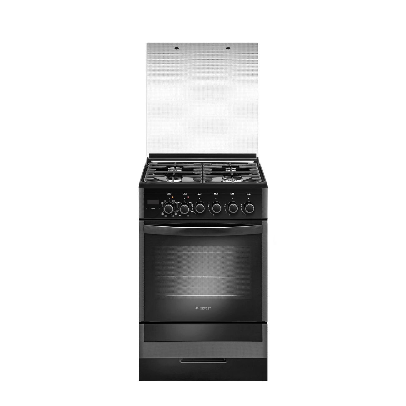 фото Комбинированная плита (50-55 см) Gefest ПГЭ 5302-04 0046 черная