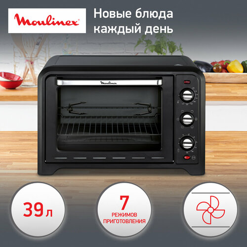 Мини-печь Moulinex Optimo OX485832, черный русская печь для дачного участка печь для приготовления супа каши выпечки