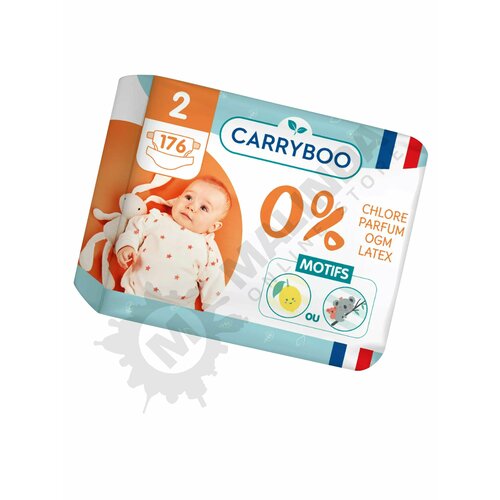 CARRYBOO Подгузники Economy Packs T2 (3-6 кг) 56 шт Размер 2