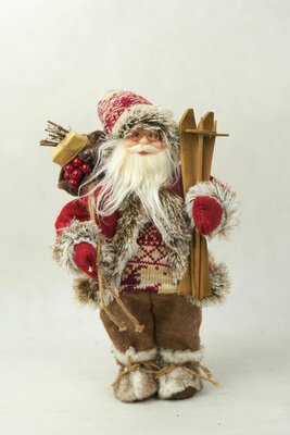 Фигурка декоративная Дед Мороз Магия леса цвет. красный 30 см,