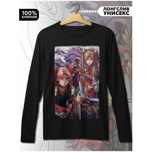 фото Лонгслив hypnotica, размер l, черный