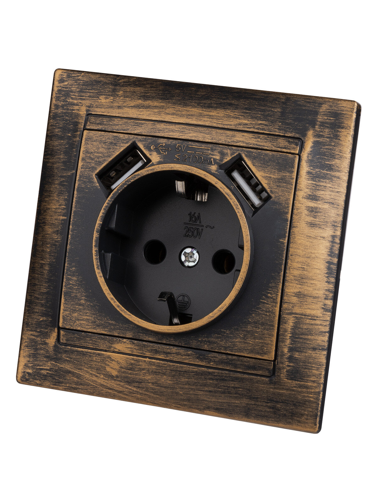 Розетка 2P+PE/2хUSB TDM Electric - фото №2