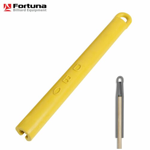 Держатель для кия, Fortuna, 195 мм, резиновый, желтый, 1 шт. держатель для кия резиновый желтый 105мм