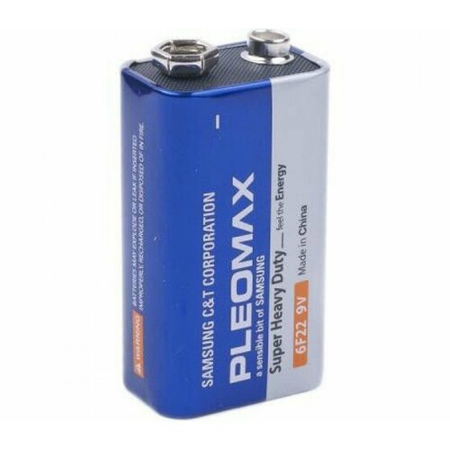 Samsung Батарейка 6F22 Samsung Pleomax (крона) 9V солевая pleomax батарейка pleomax lr6 bl2 2шт