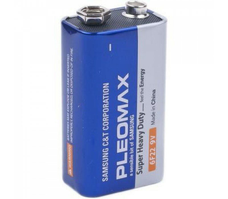 Samsung Батарейка 6F22 Samsung Pleomax (крона) 9V