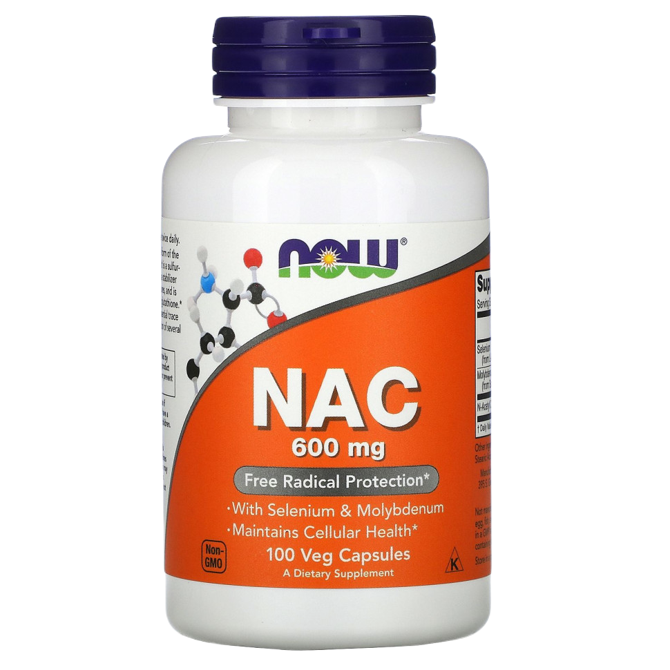 NAC Now Foods N-ацетилцистеин Нау Фудс 600 мг 100 капсул