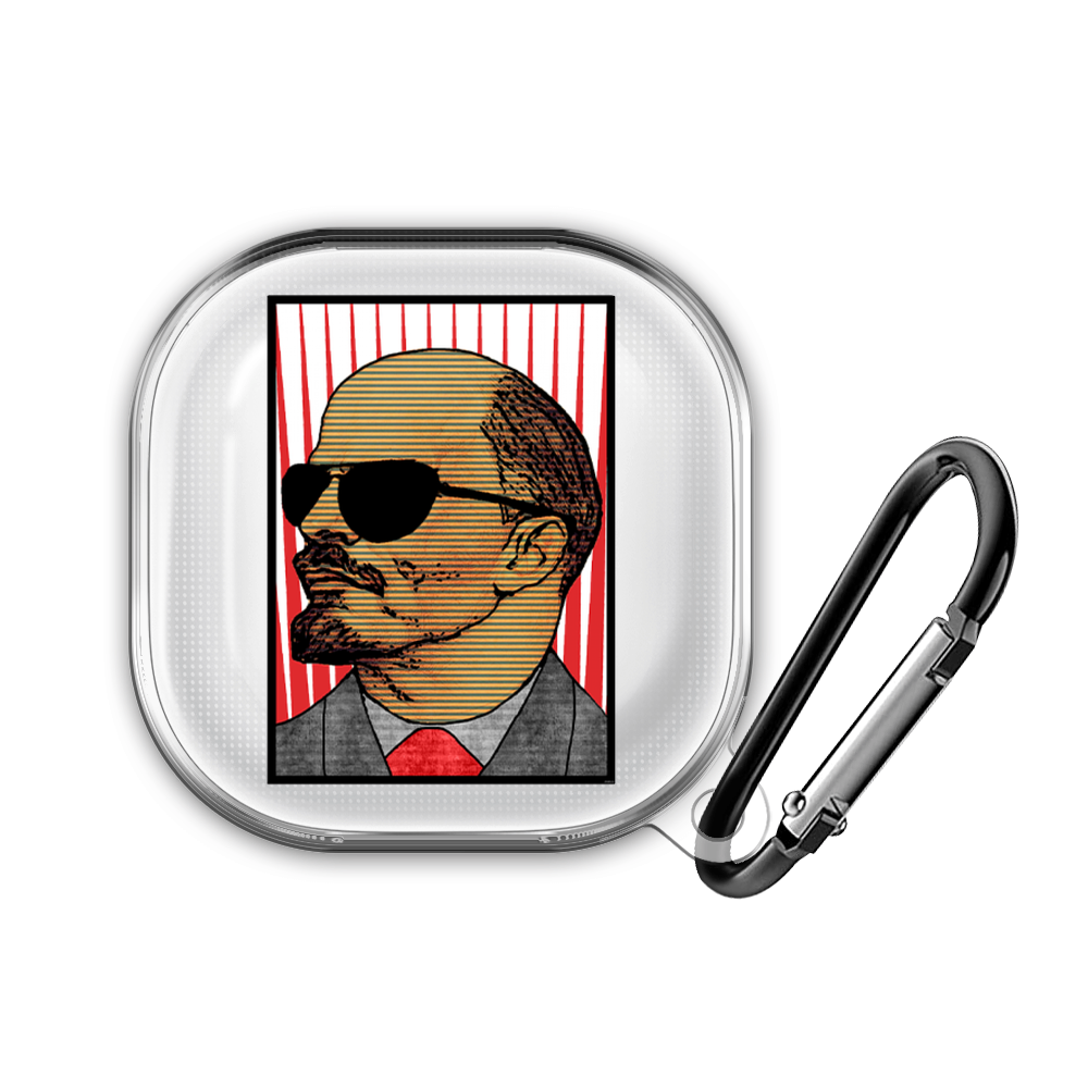 Чехол для наушников Samsung Galaxy Buds 2/Pro/Live "Ленин офигенен"